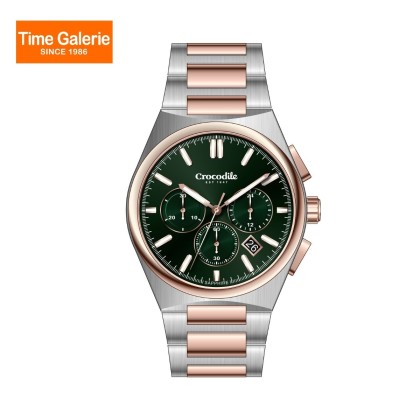 Crocodile CRDW7325.168C Silver Stainless Steel Strap Green Dial Men Watch Crocodile CRDW7325.168C Silver Stainless Steel Strap Green Dial Men Watch
